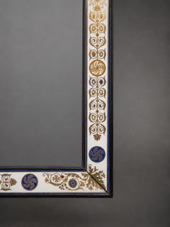19th Century French CHARLES X VERRE ÉGLOMISÉ MIRROR, Circa 1860