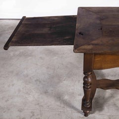 19th Century French Chateau Rectangular Dining Table, Cherry Wood