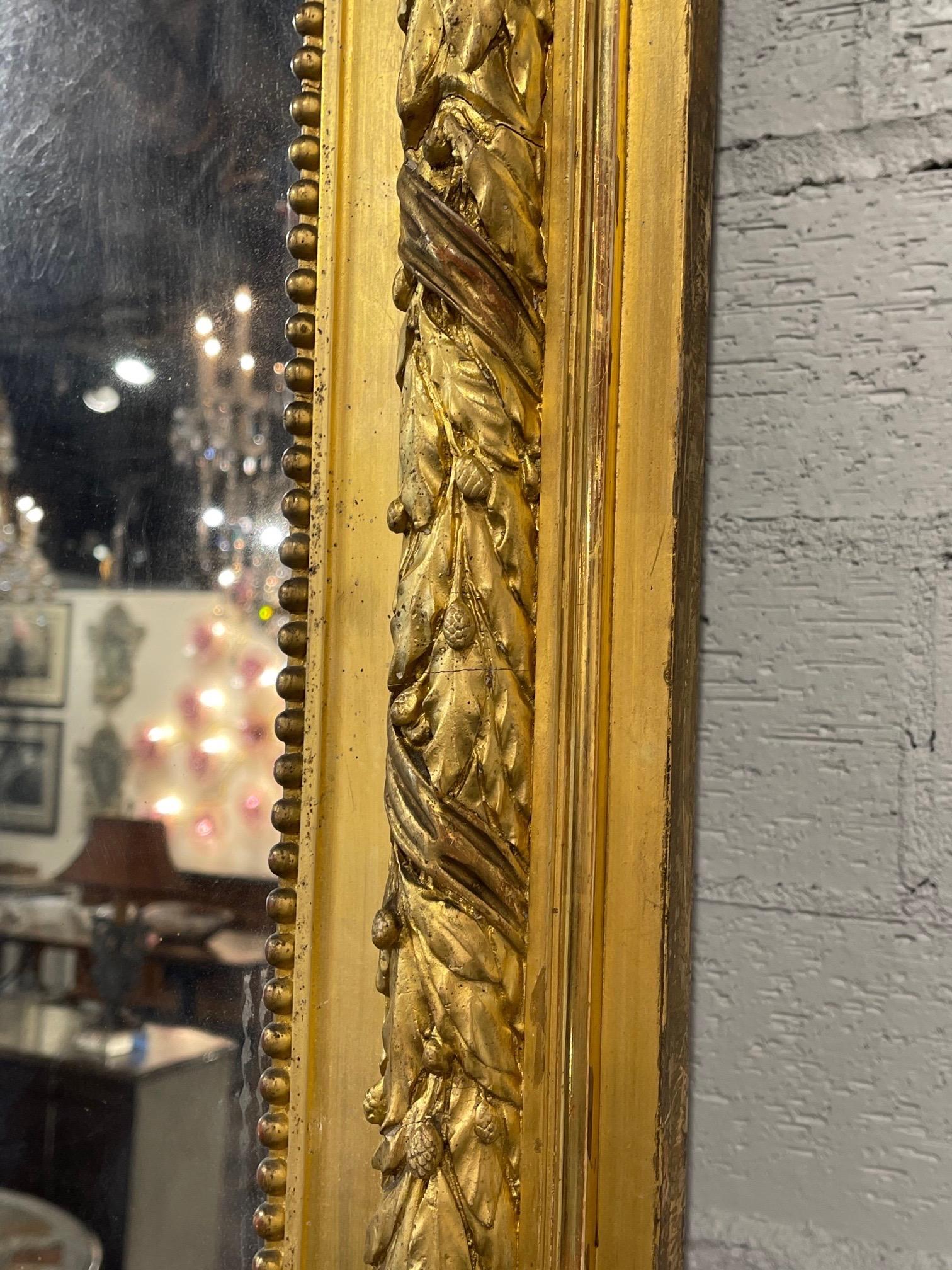 19th Century French Chateau Style Louis XVI Style Mirror 2