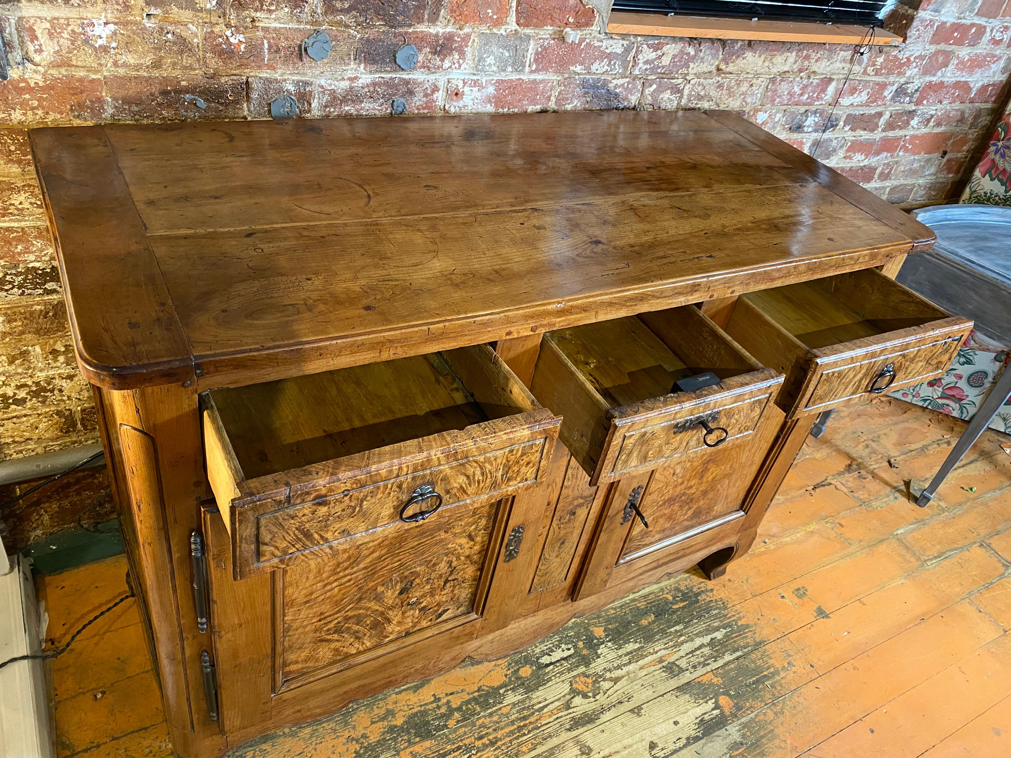 19th Century French Cherry and Elm Buffet 6