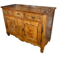 Antique 19th Century French Cherry and Elm Buffet