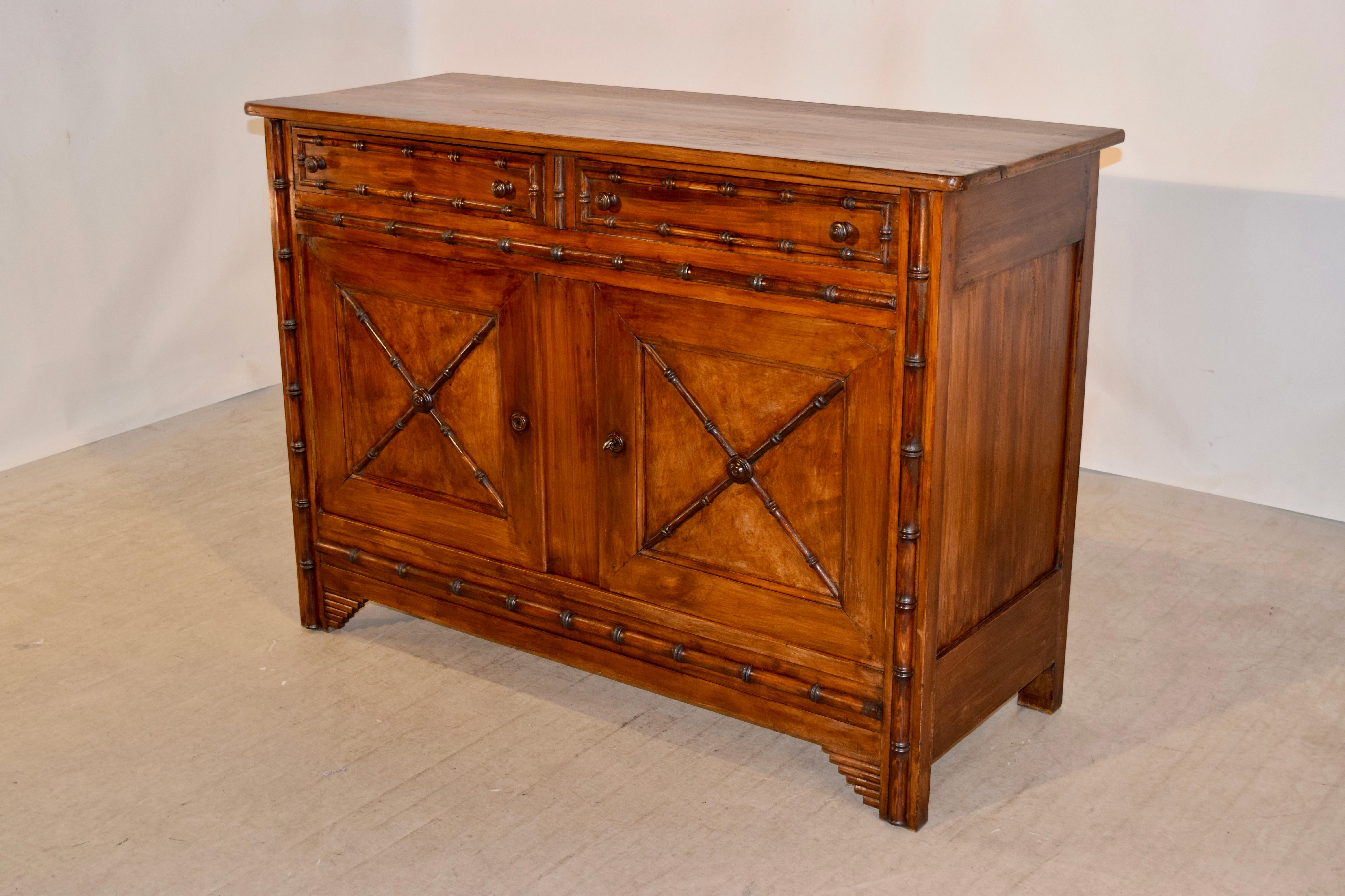 19th Century French Cherry Buffet In Good Condition In High Point, NC
