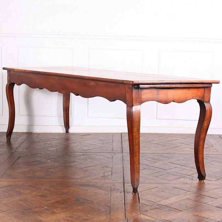 19th Century French Cherry Farm Table Dining Table For Sale 1