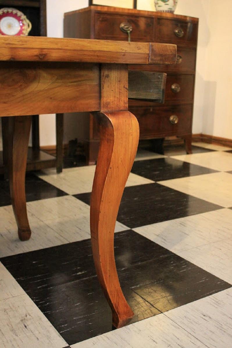 19th Century French Cherry Farm Table For Sale 4