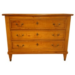 19th Century French Cherry Wood Chest of Drawers
