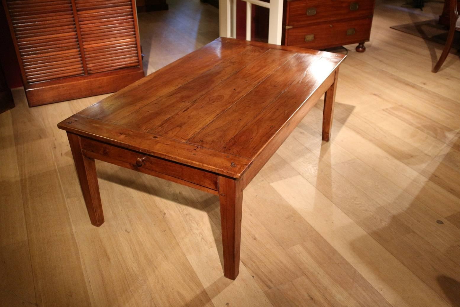 19th Century French Cherrywood Coffee Table 1
