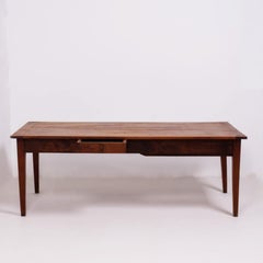 19th Century French Cherrywood and Oak Farmhouse Table