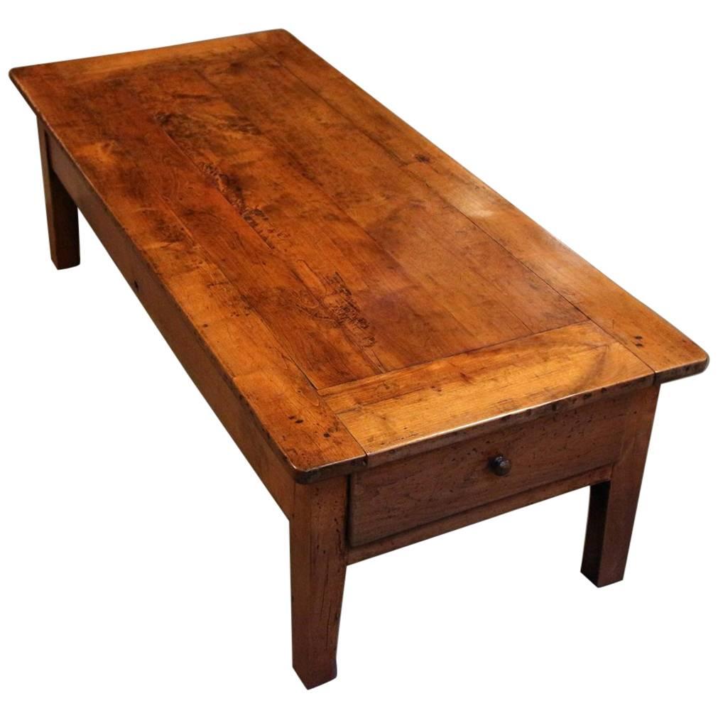 19th Century French Cherrywood Coffee Table
