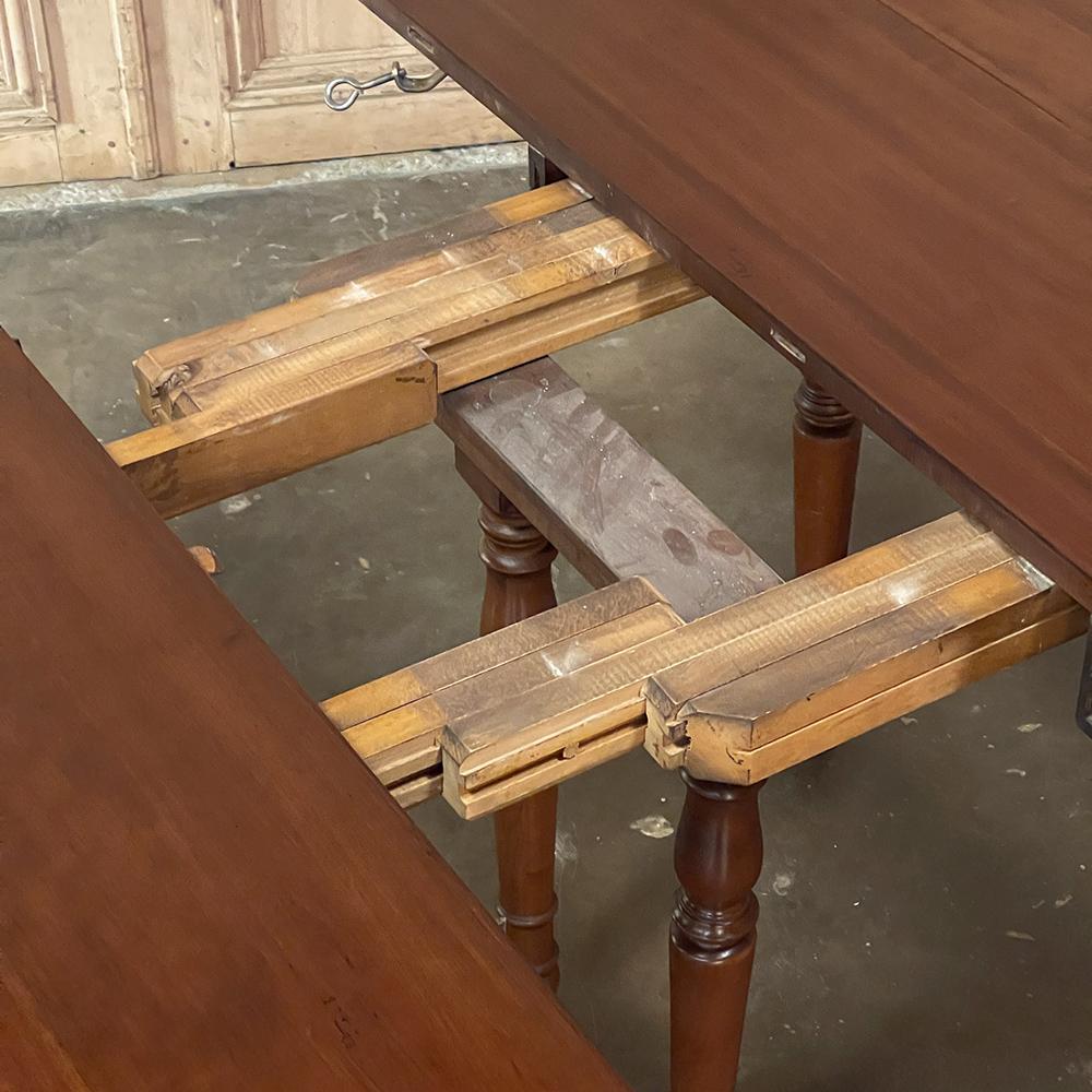 19th Century French Cherrywood Drop Leaf Dining Table with Leaves For Sale 7