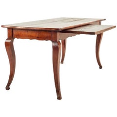 Antique 19th Century French Cherrywood Farm Table