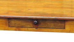 19th Century French Cherrywood Farmhouse Antique Dining Table