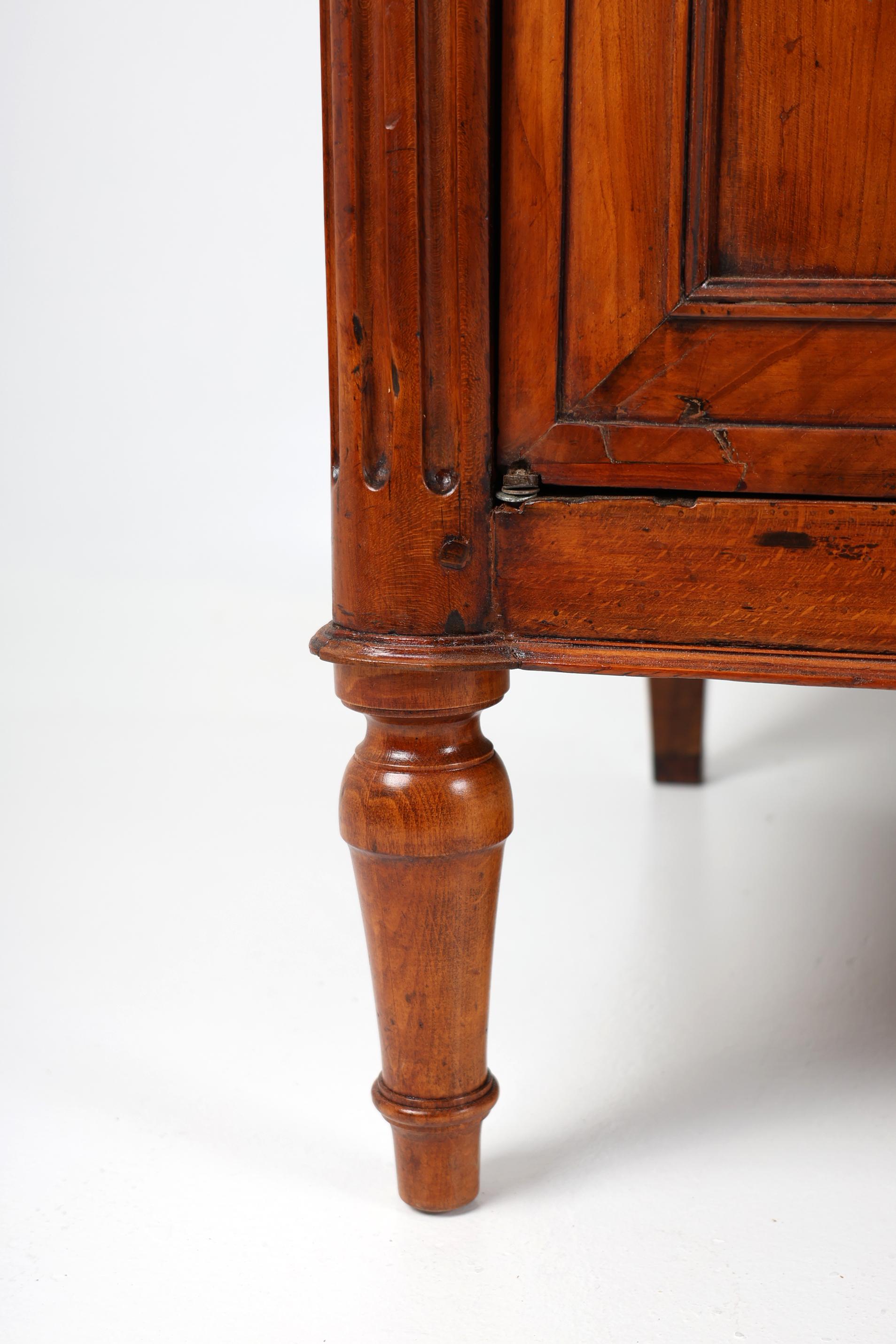 19th Century French Cherrywood Sideboard with Marble on top 8