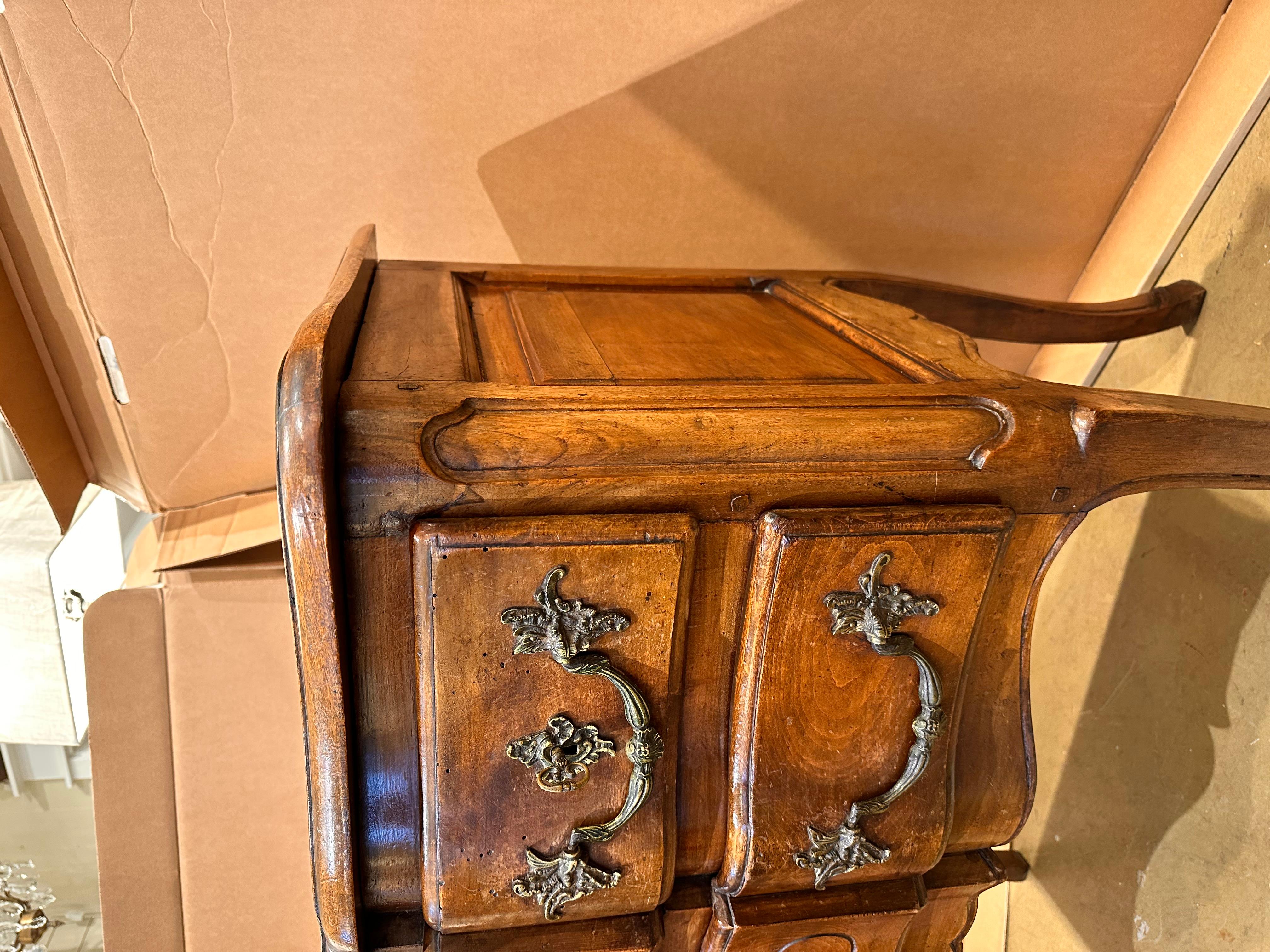 Hardwood 19th Century French Chest For Sale