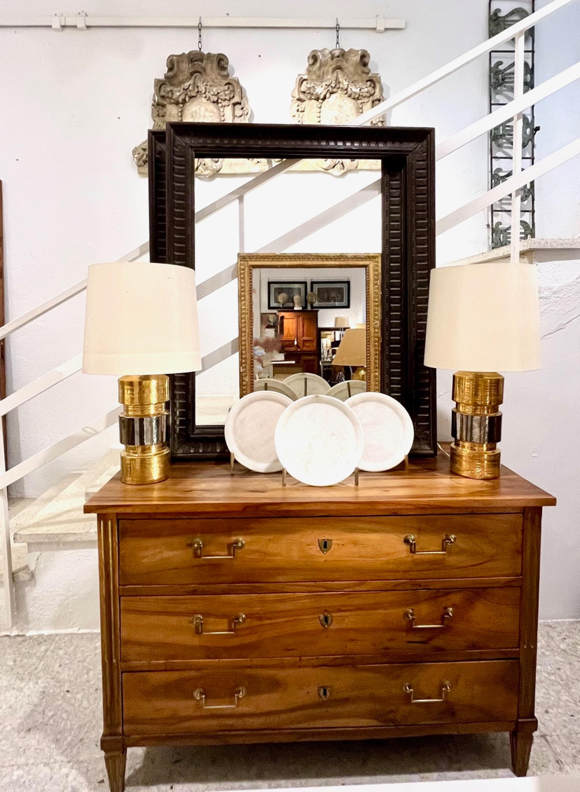 19th Century French Chest of Drawers Commode Directoire Walnut Wood For Sale 10