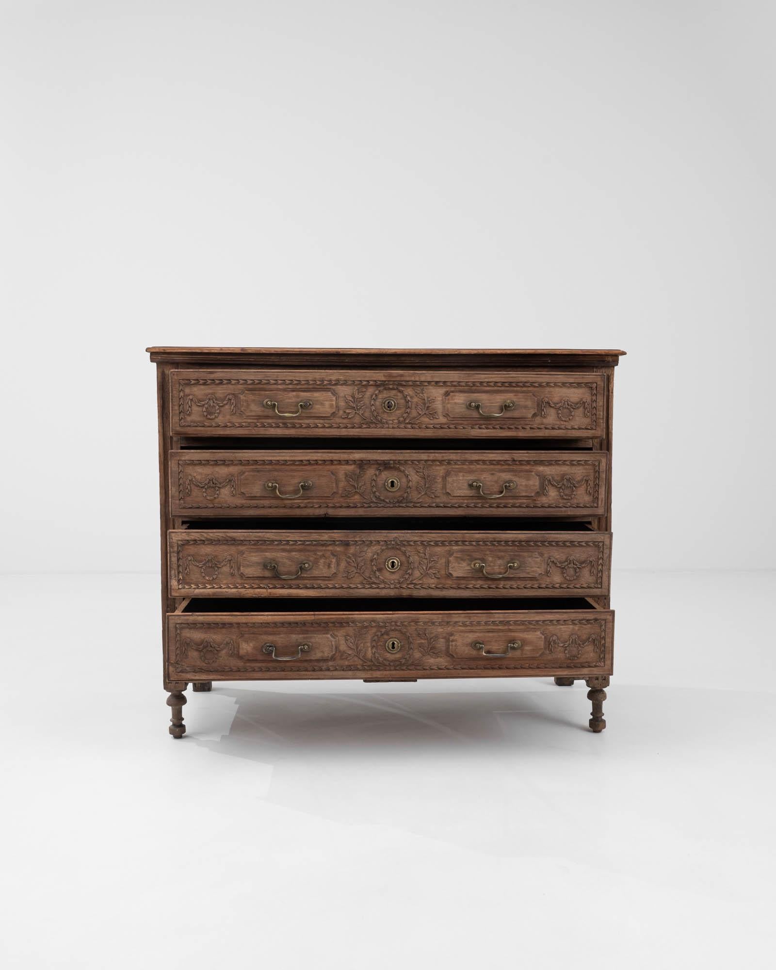 French Provincial 19th Century French Chest of Drawers 