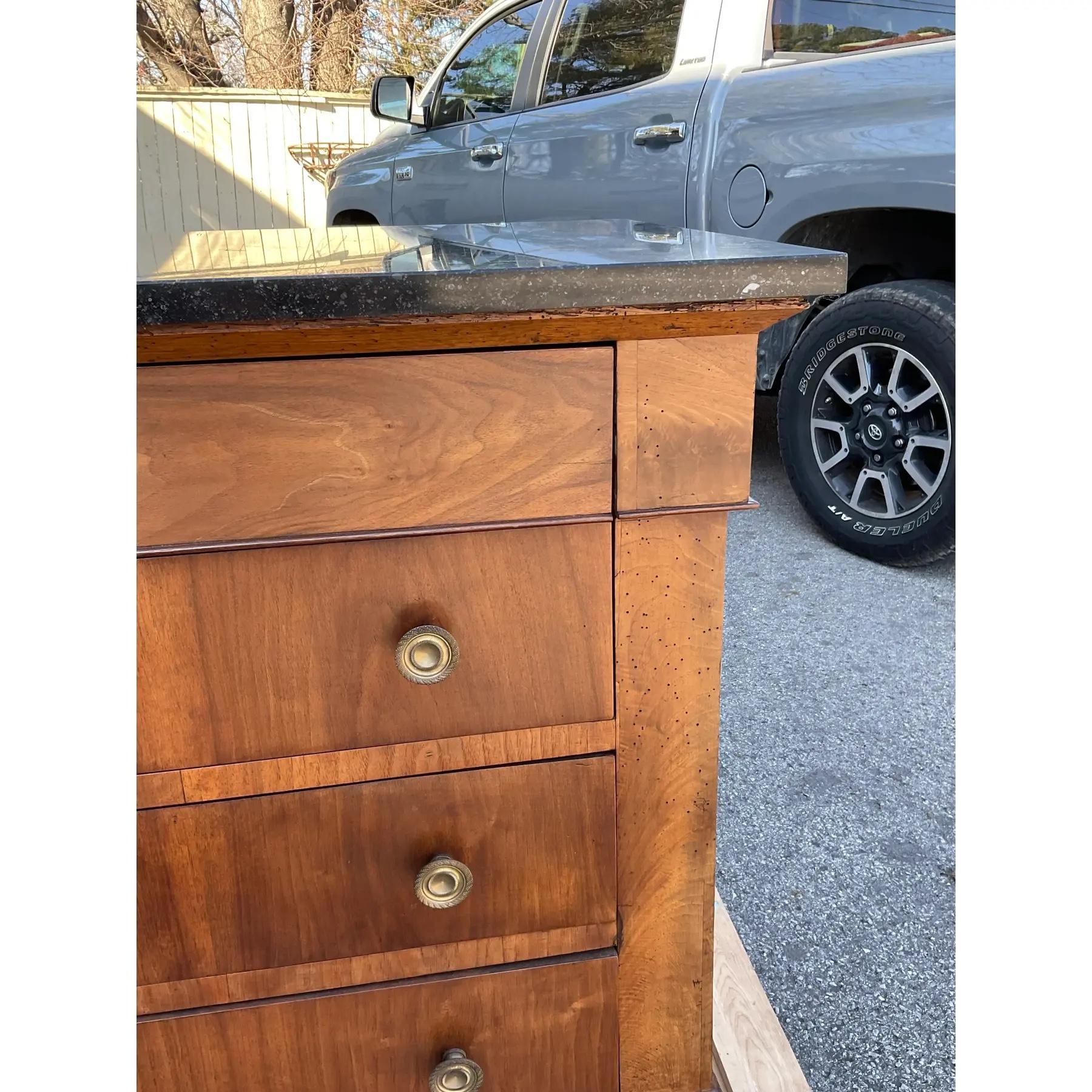 Wood 19th Century French Chest of Drawers For Sale