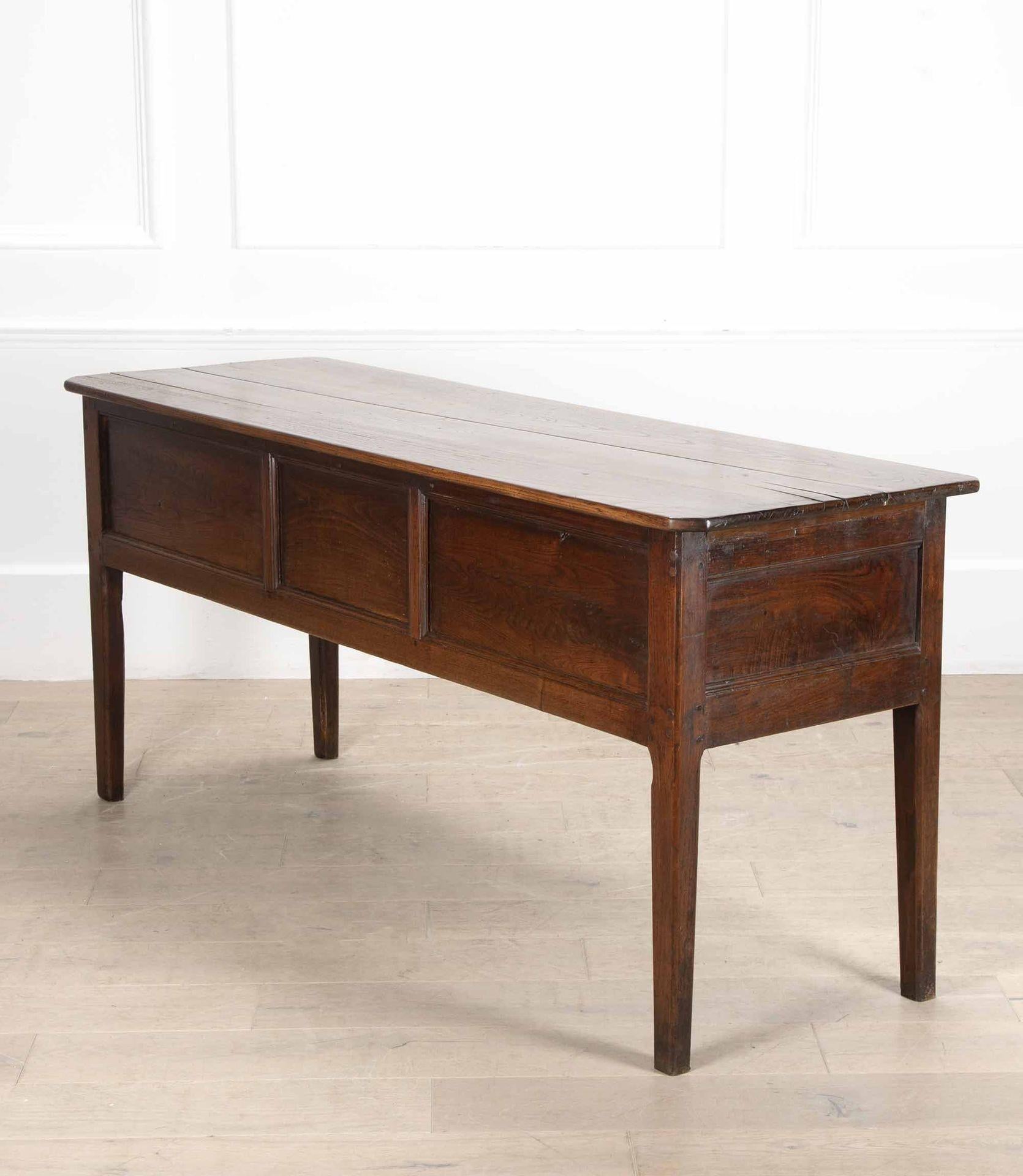 19th Century French Chestnut Dresser Base In Good Condition For Sale In Gloucestershire, GB