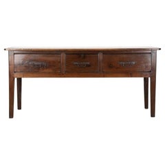 19th Century French Chestnut Dresser Base