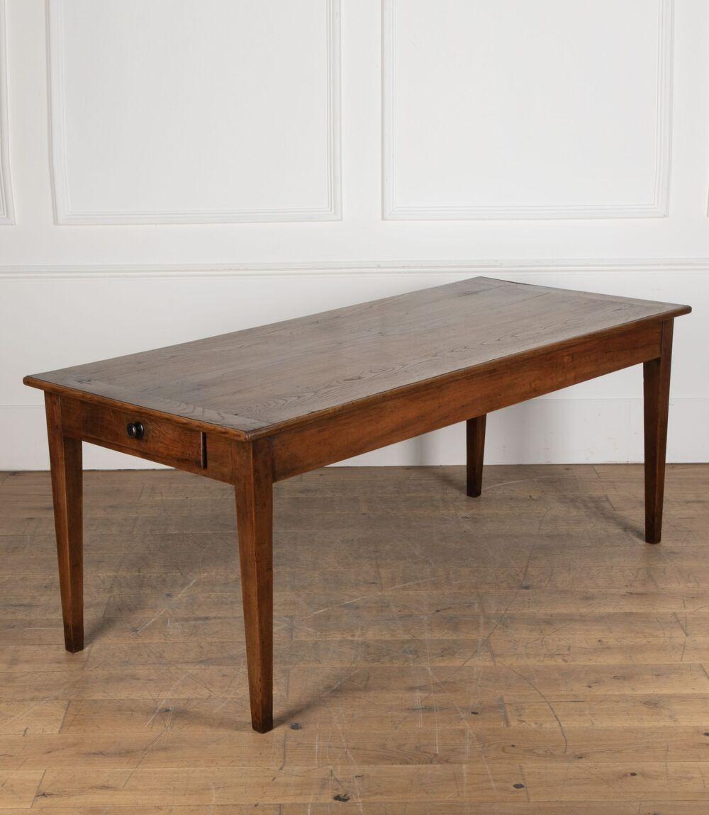Late 19th Century 19th Century French Chestnut Farmhouse Table