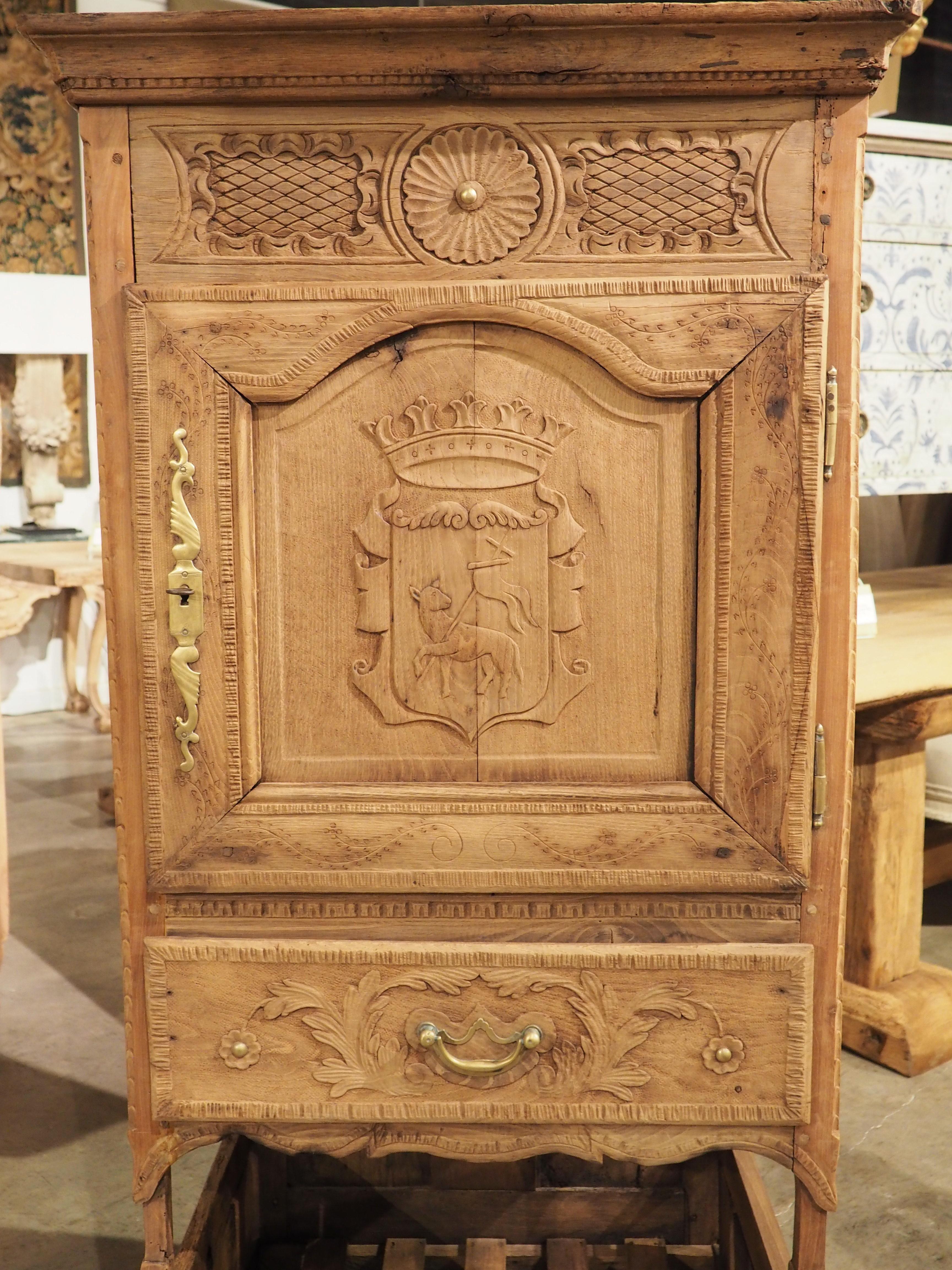 19th Century French Chestnut Garde Manger or Food Cabinet from Normandy 10