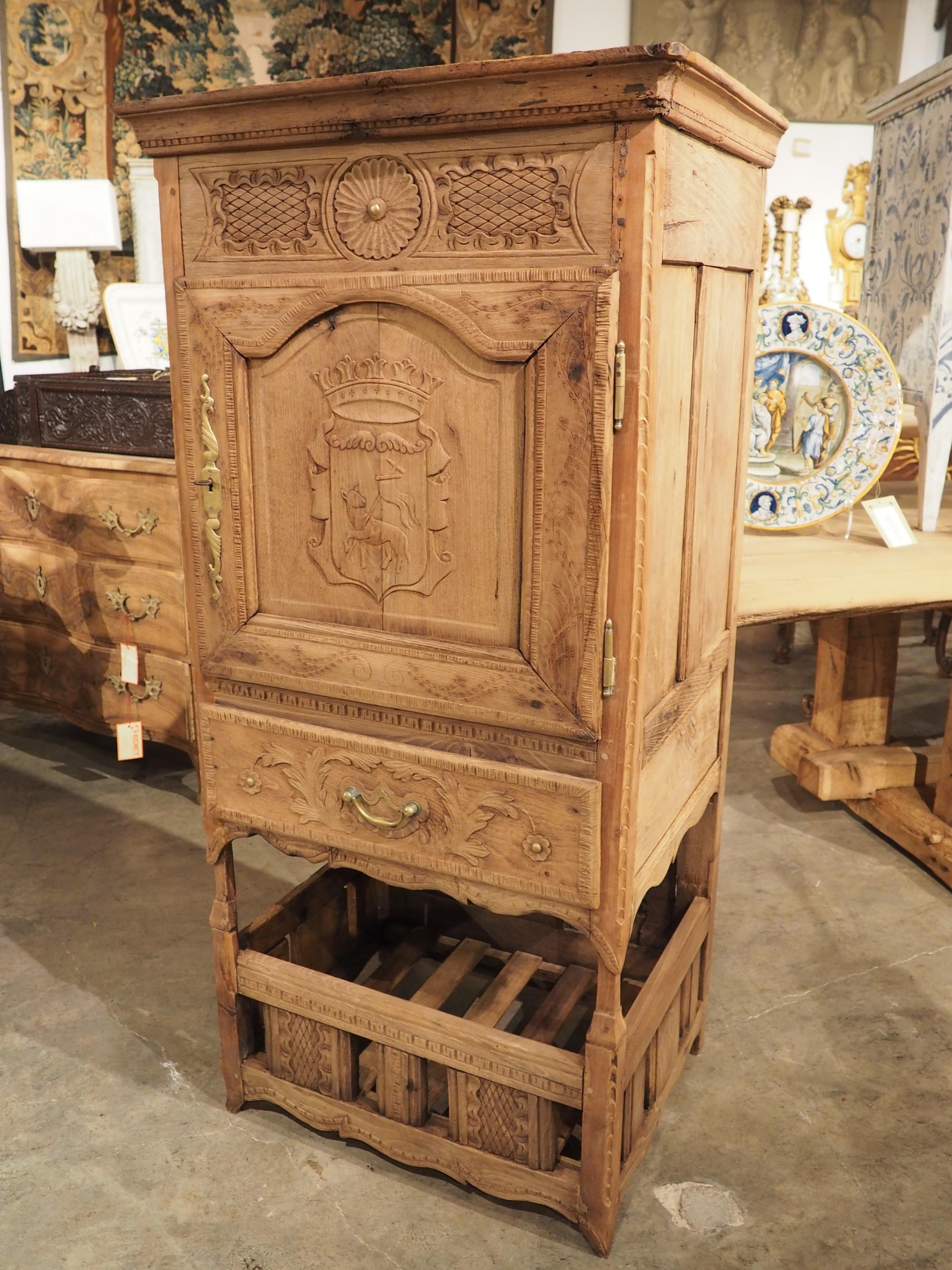 19th Century French Chestnut Garde Manger or Food Cabinet from Normandy 11