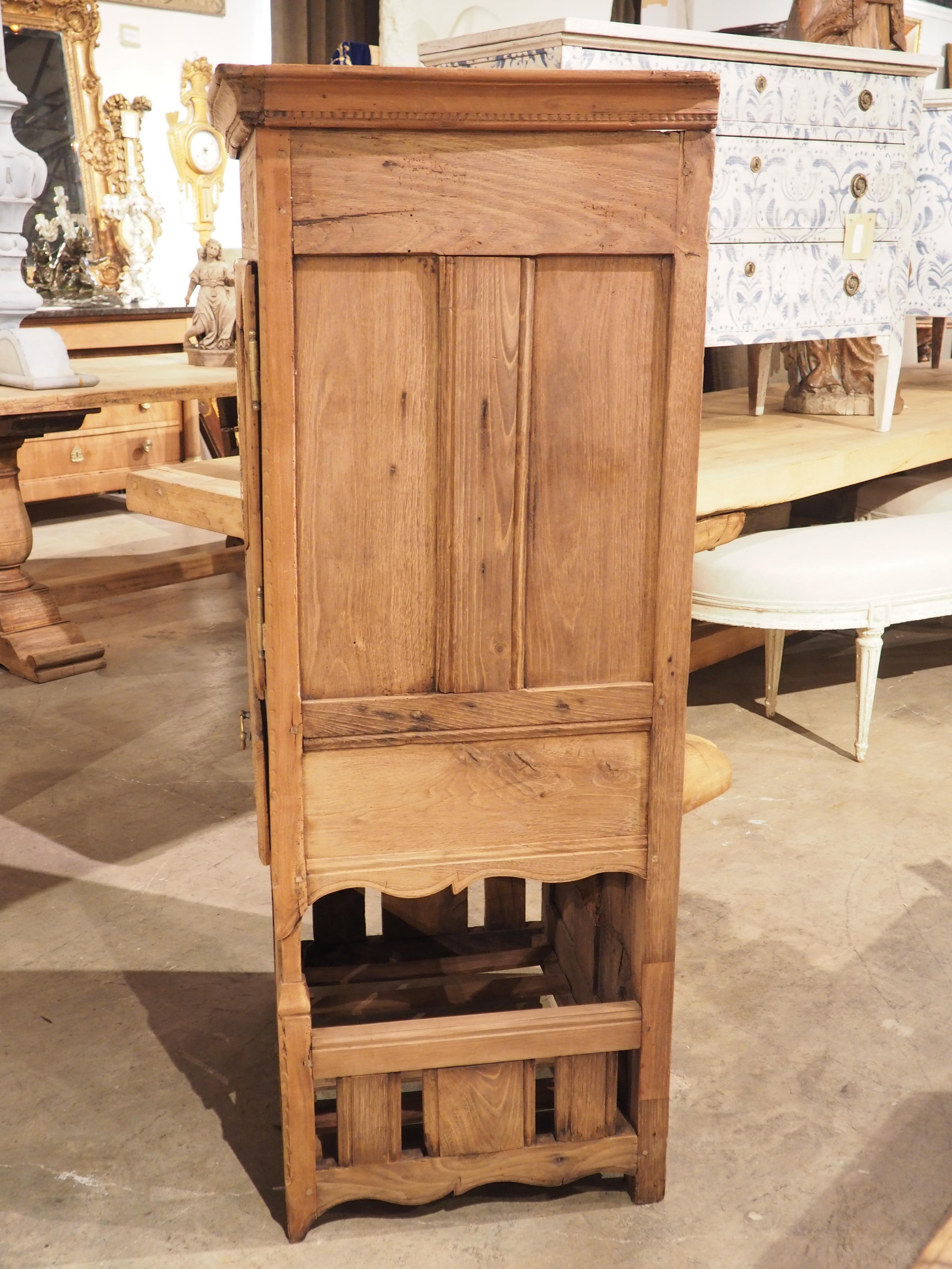 19th Century French Chestnut Garde Manger or Food Cabinet from Normandy In Good Condition In Dallas, TX