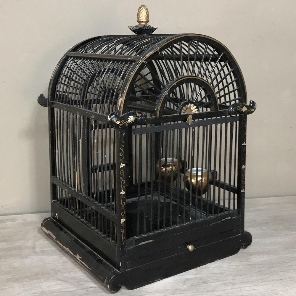 19th Century French Chinoiserie Bird Cage 3