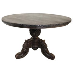 19th Century French Chinoiserie Center Table, Game Table
