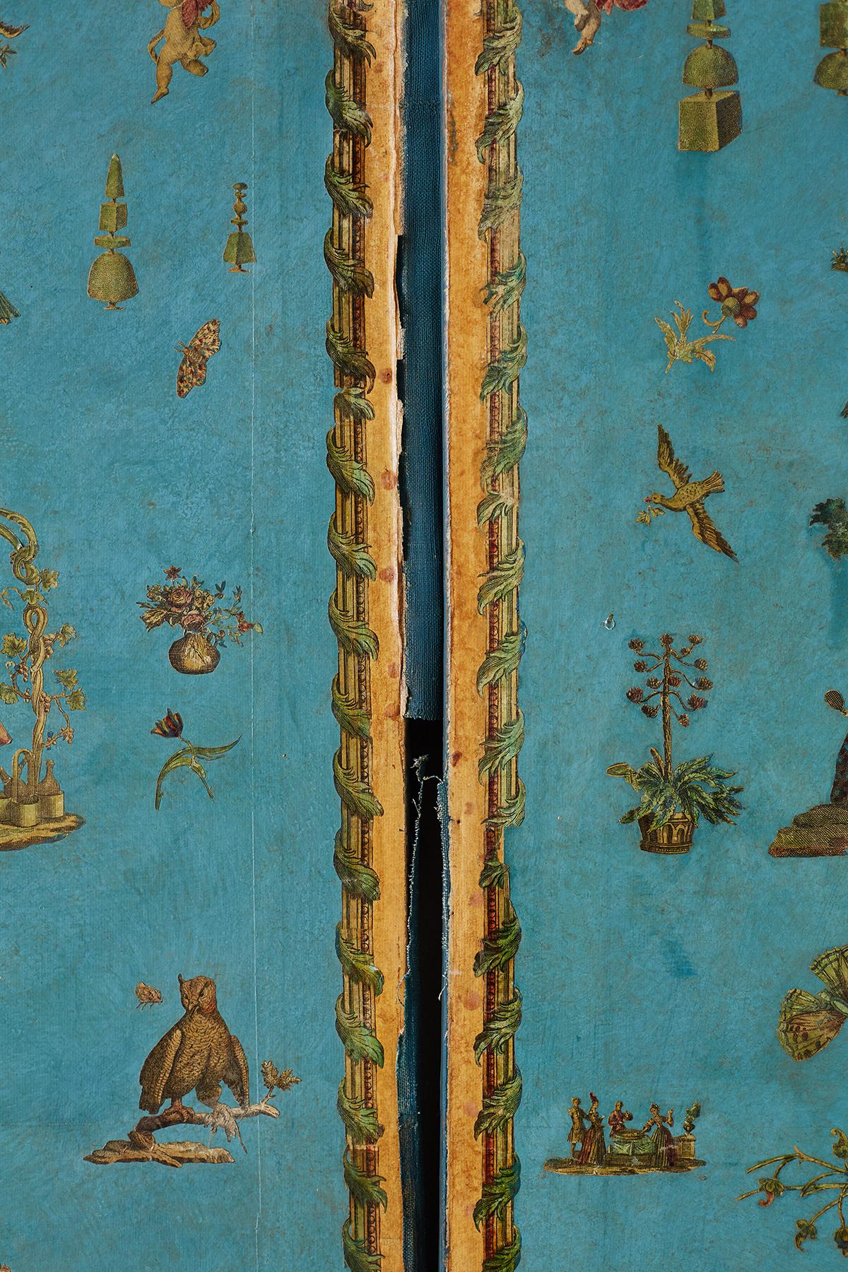 19th Century French Chinoiserie Decoupage Six Panel Screen 9