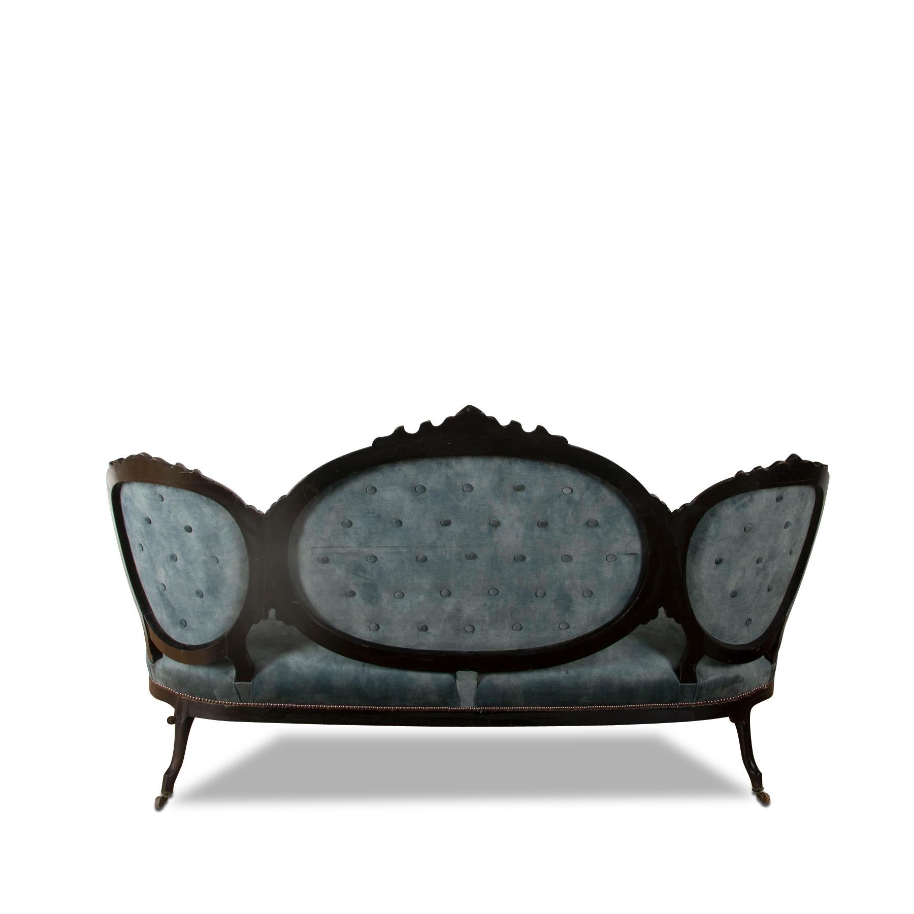 Upholstery 19th Century French Chinoiserie Sofa