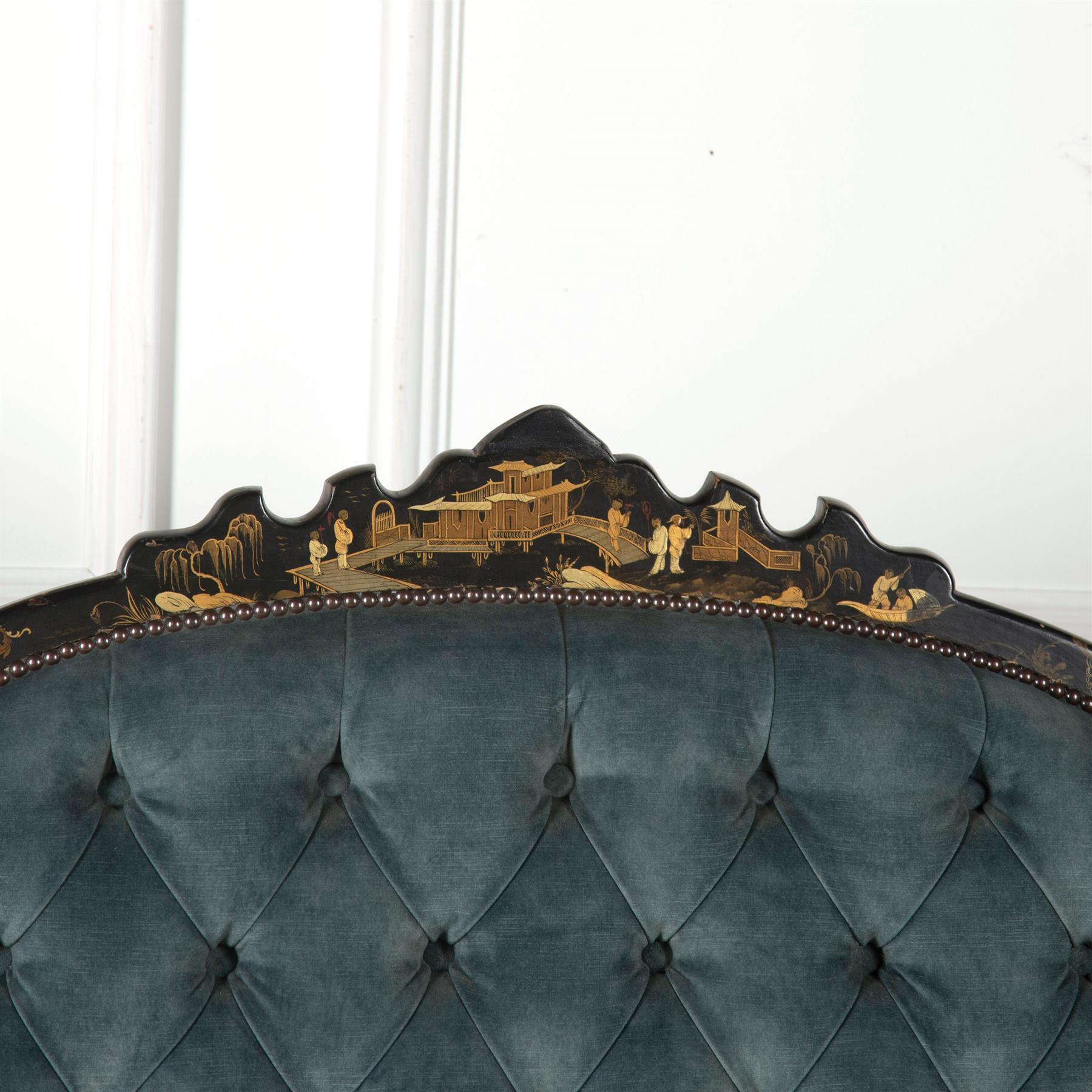 19th Century French Chinoiserie Sofa For Sale 2