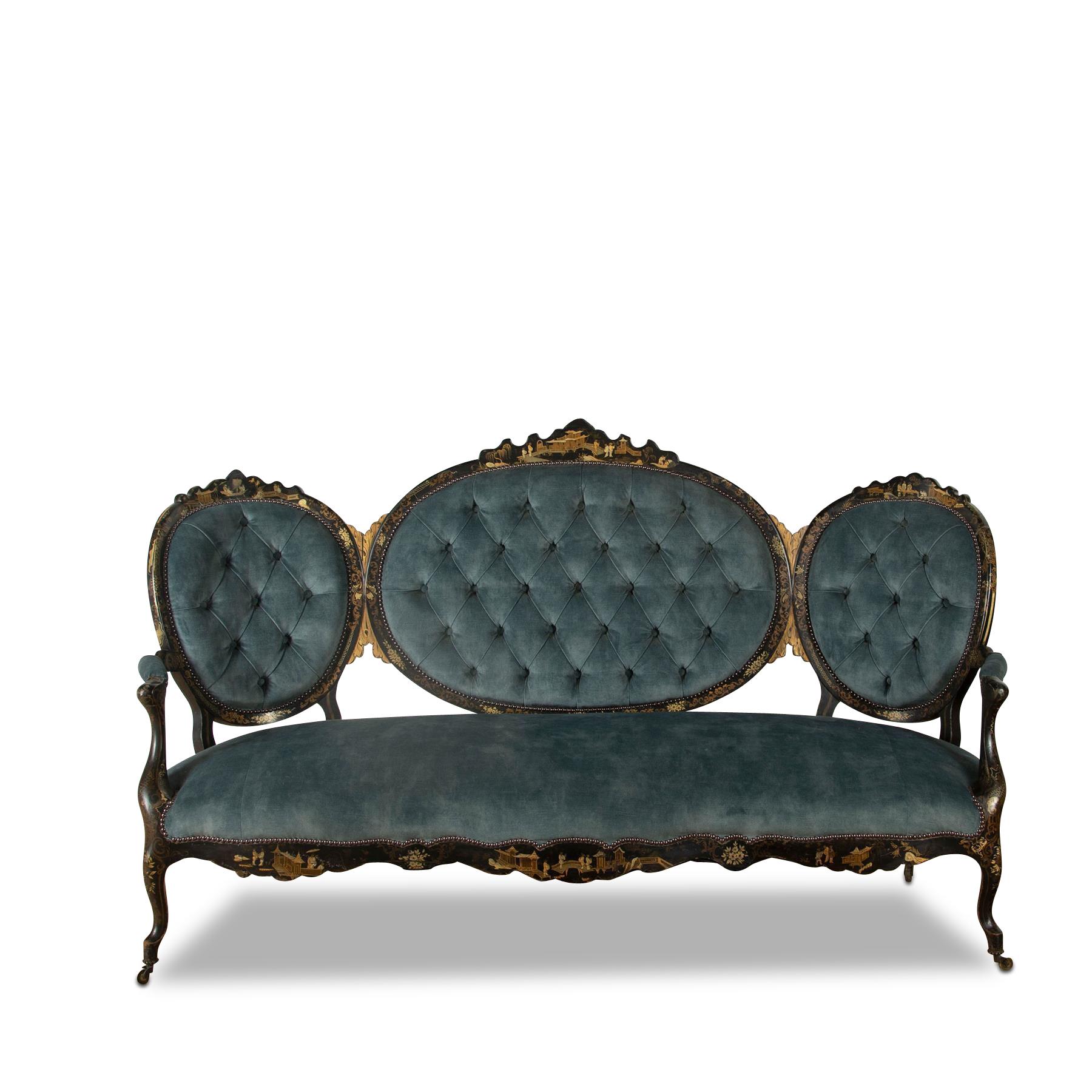 19th Century French Chinoiserie Sofa 2