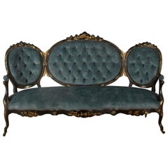 Antique 19th Century French Chinoiserie Sofa