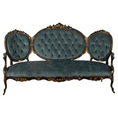 Französisches Chinoiserie-Sofa aus dem 19. Jahrhundert