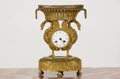 19th Century, French Chiselled and Gilt Bronze Table Clock
