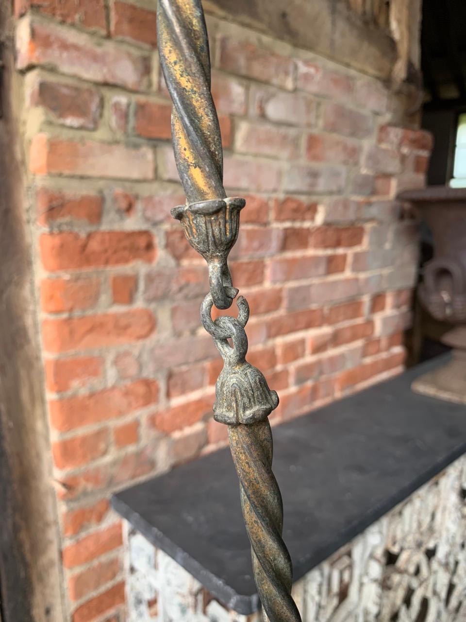 19th Century French Church Sanctuary Ceiling Light In Distressed Condition In Ongar, GB