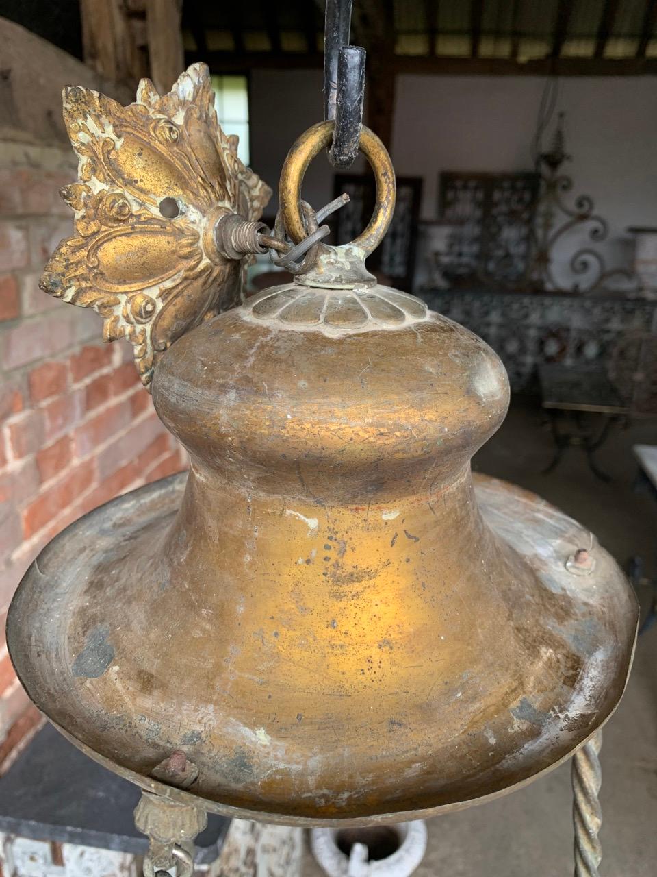 19th Century French Church Sanctuary Ceiling Light 1