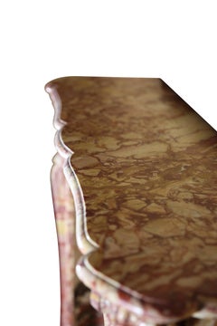 19th Century French Classic Marble Antique Fireplace in the Style of Pompadour