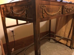 Brass metal french vanity desk 1900s