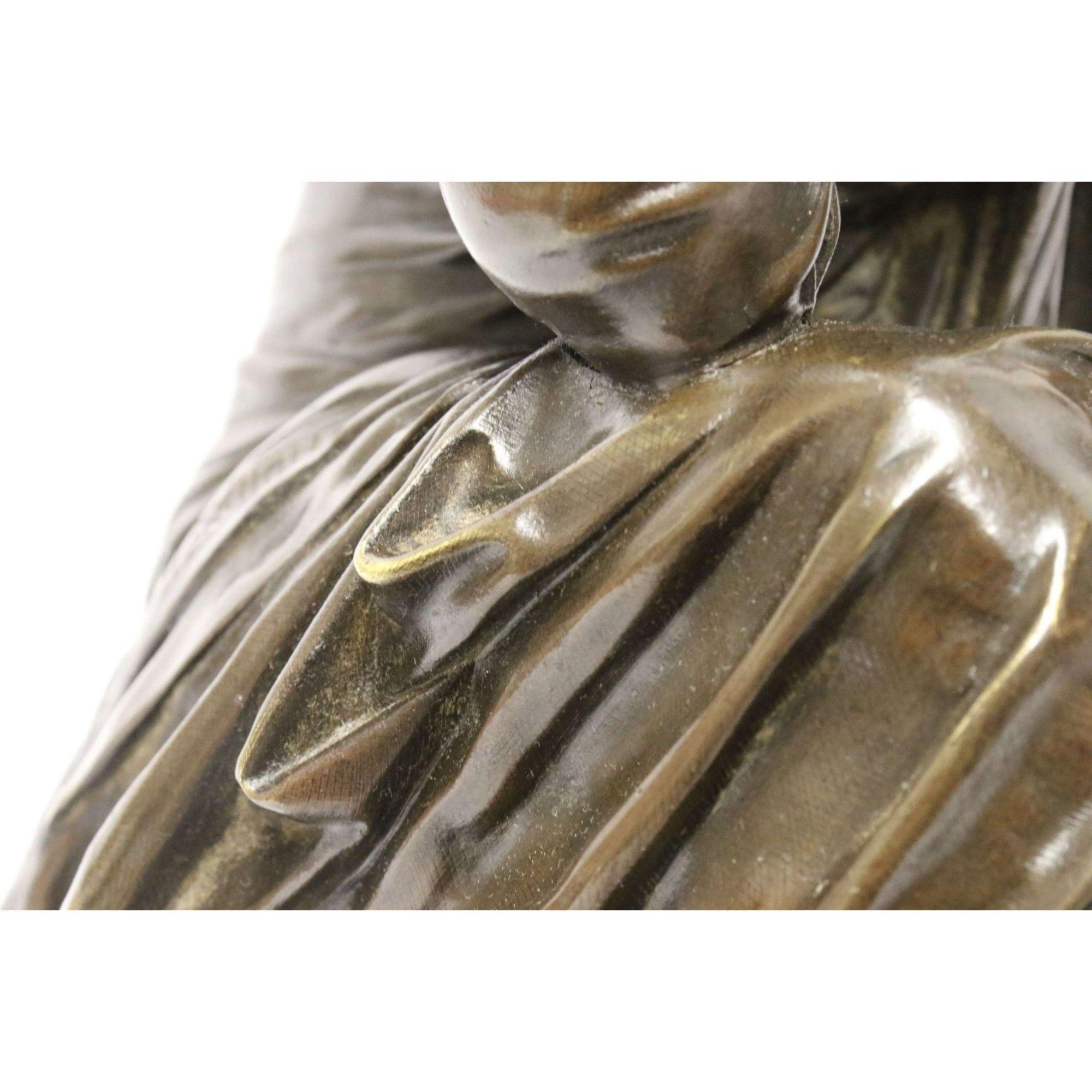 Klassische französische Bronze von Euterpe aus dem 19. Jahrhundert von Pierre Alexander Schoenewerk im Angebot 7