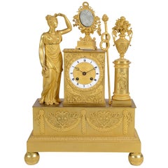 19th Century French Classical Ormolu Mantel Clock