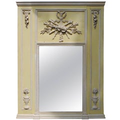 Antique 19th Century French Classical Trumeau Mirror