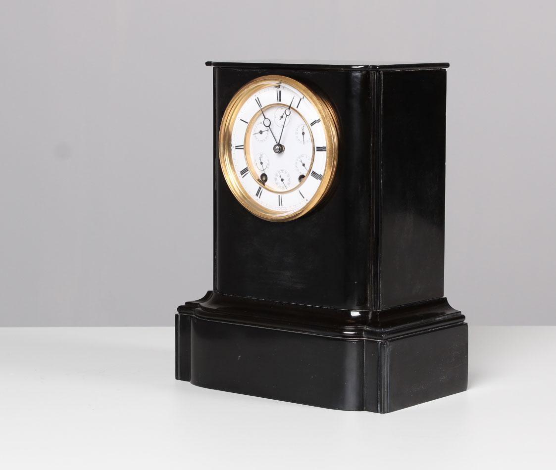 19th Century French Clock with Date, Moon, Second... Six Complications, ca 1860 3