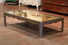 19th Century French Coffee Table Made with Brass Plaque Featuring Joan of Arc