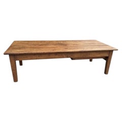 19th Century French Coffee Table, Wood, Country Style, Charming Design