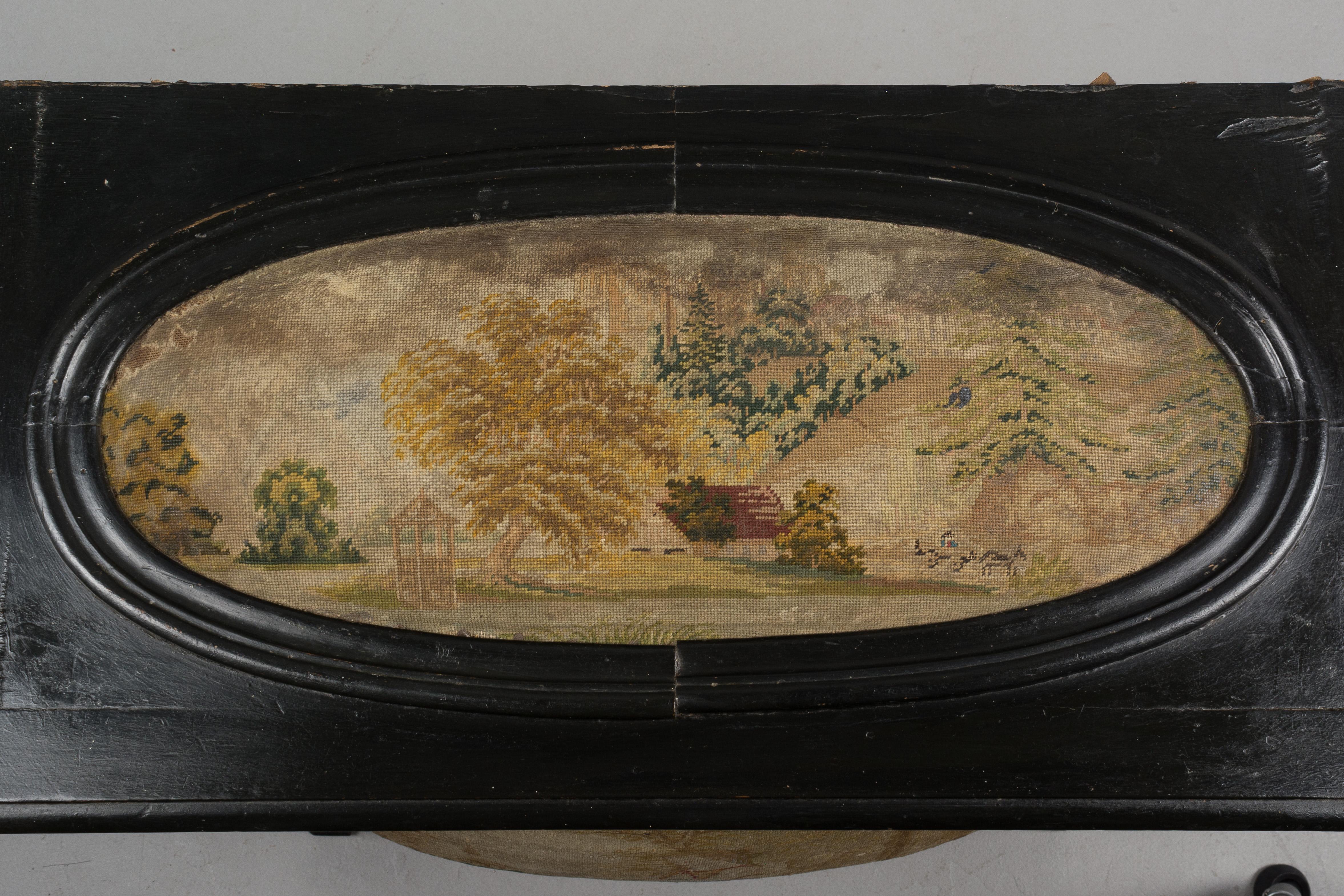 19th Century French Coffer with Tapestry Panels 3