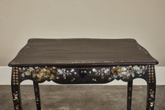 19th Century French Colonial Mother of Pearl Table