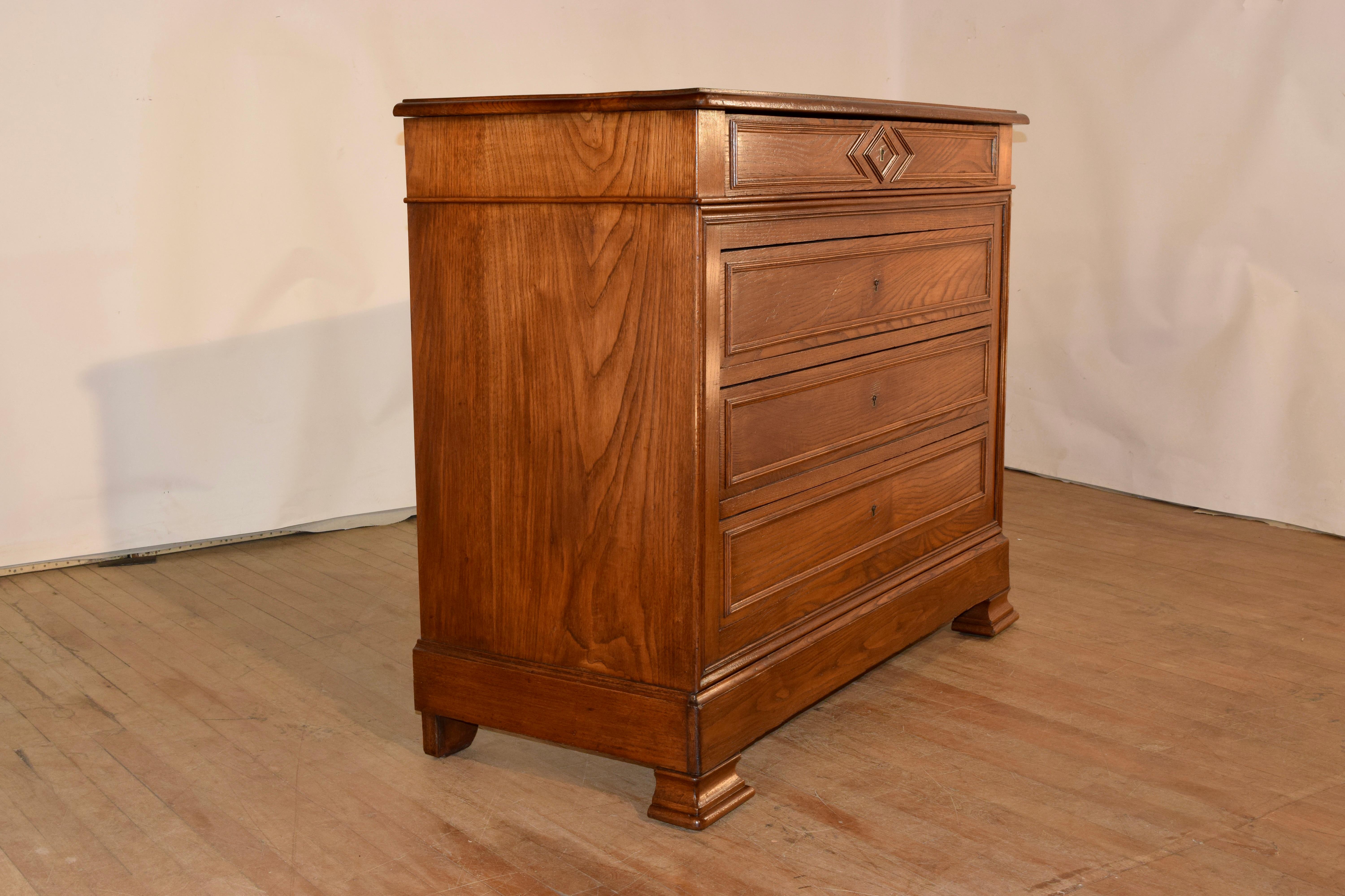 Chestnut 19th Century French Commode For Sale