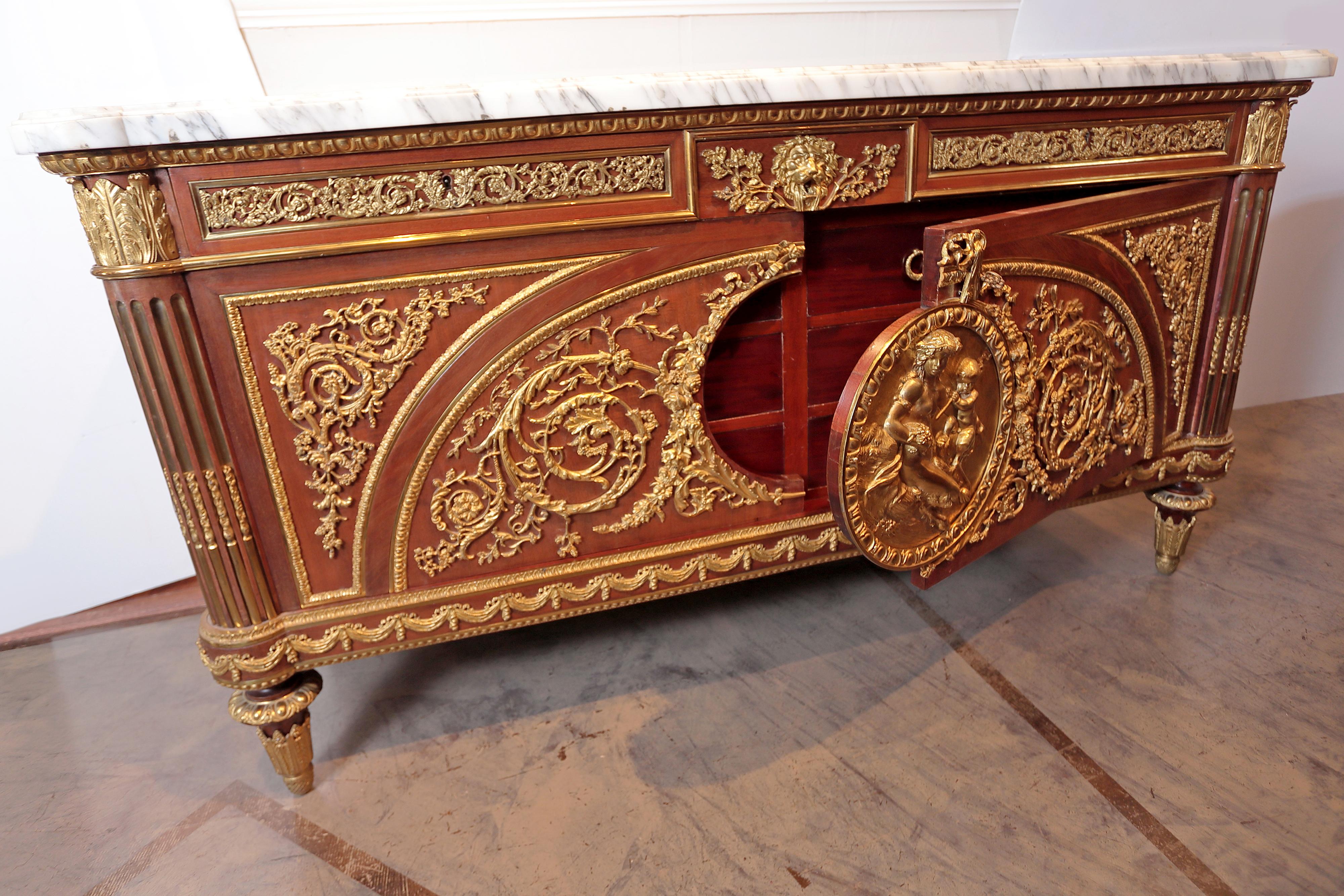 Gilt 19th Century French Commode Signed L Kahn