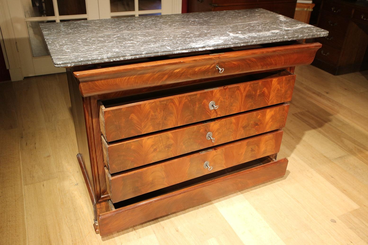 19th Century French Commode with Marble Top 1